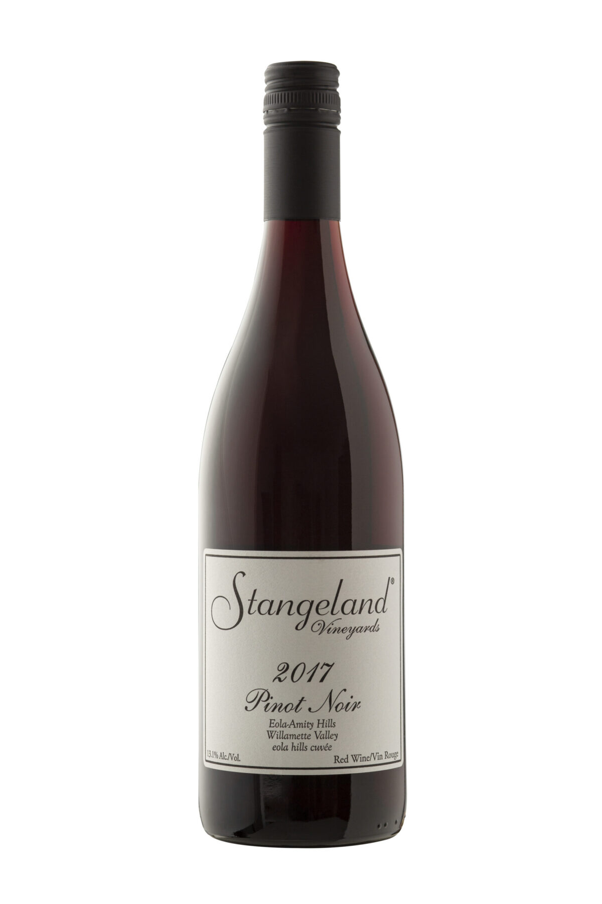 Strangeland Vinyards wine bottle.