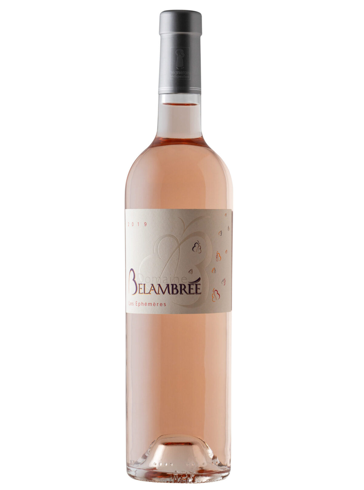 Belambree Les Ephameres Rose Wine Bottle.