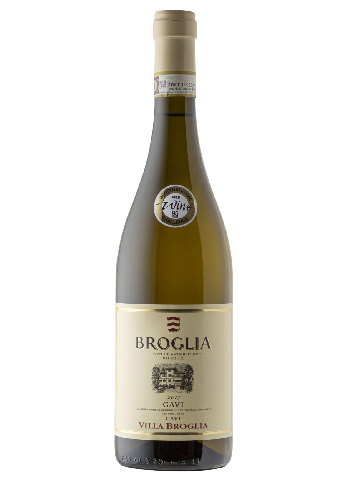 Villa Broglia Wine Bottle.