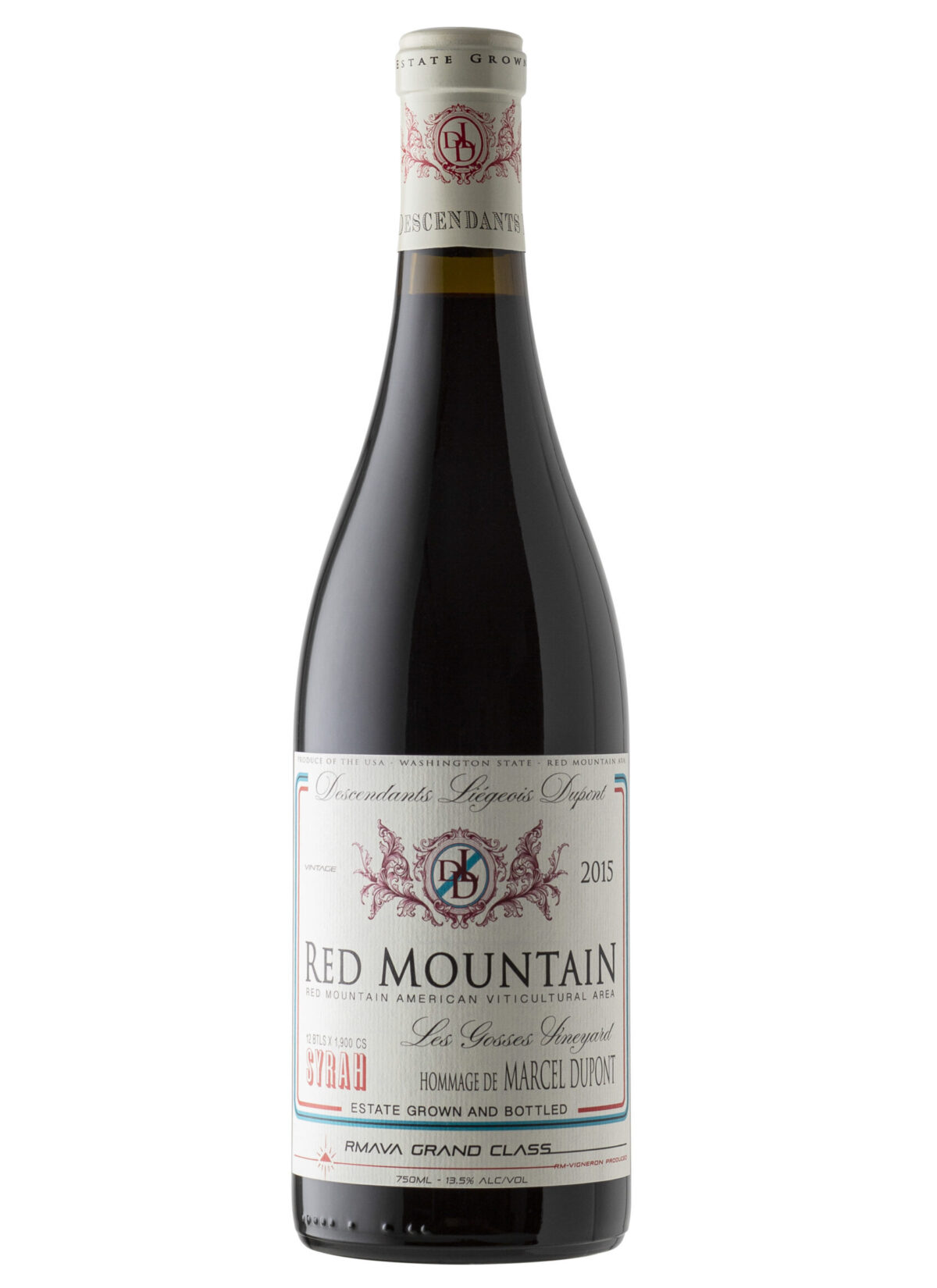 Hedges Red Mountain Wine bottle.