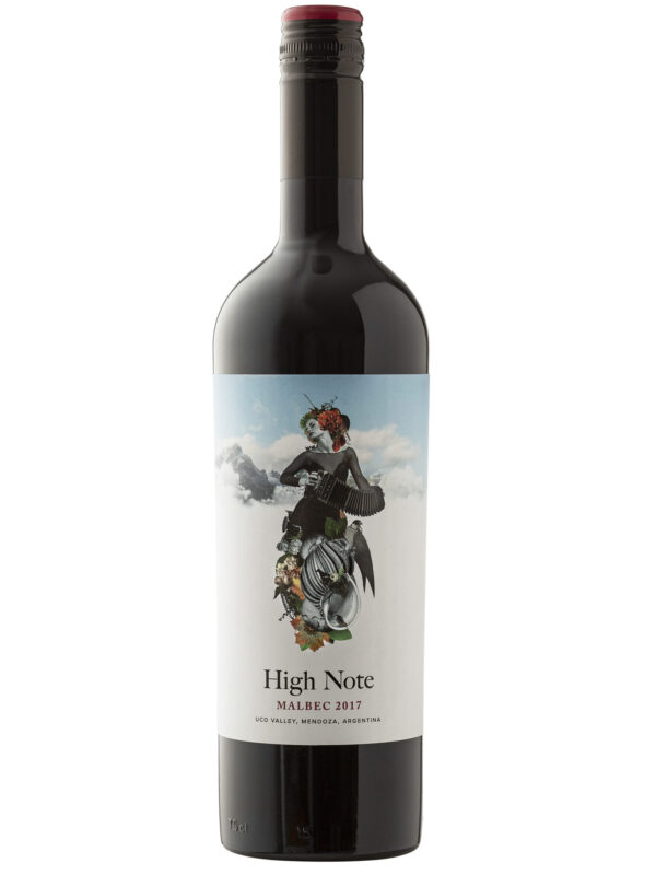 High Note Malbec Wine Bottle.