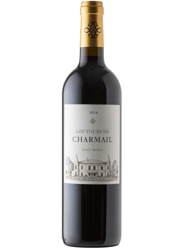 Les Tours de Charmail Haut-Medoc wine bottle.