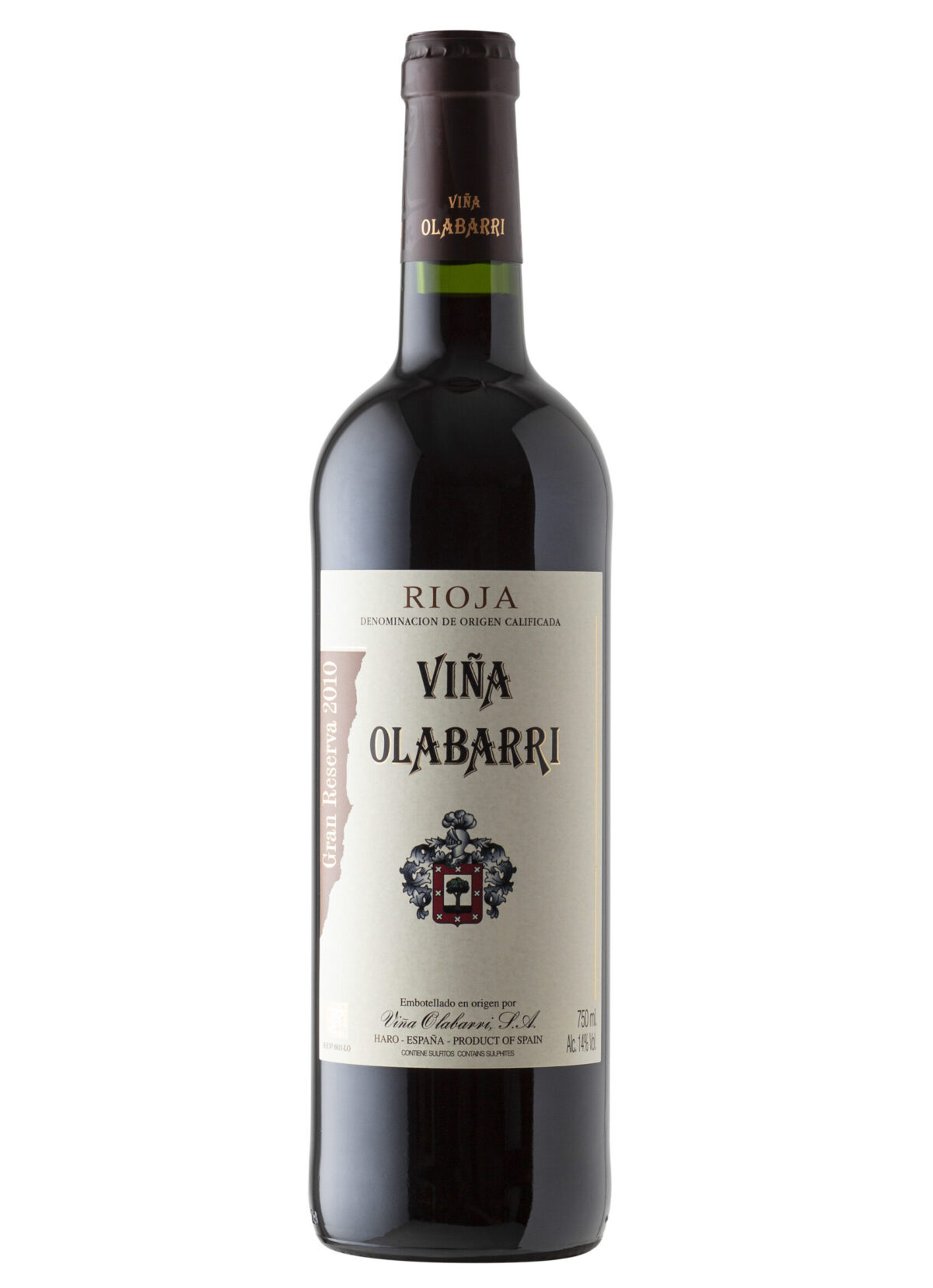 Vina Olabarri wine bottle.
