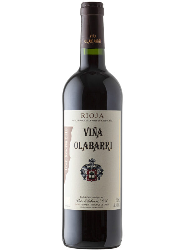 Vina Olabarri wine bottle.